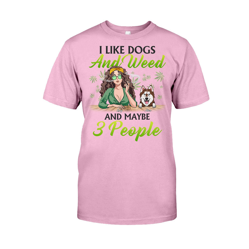 Dogs And Stoner Lover - Personalized Weed T-shirt and Hoodie