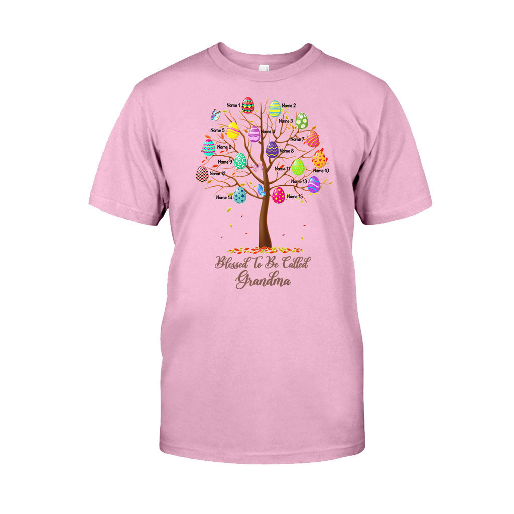 Blessed To Be Called Grandma - Personalized Easter Day Grandma T-shirt and Hoodie