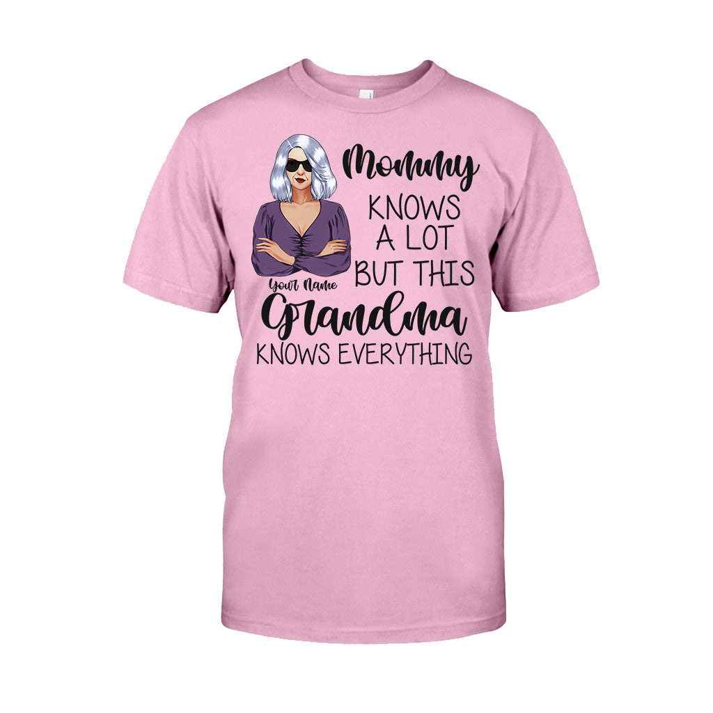 Grandma Knows Everything - Personalized Mother's Day T-shirt and Hoodie