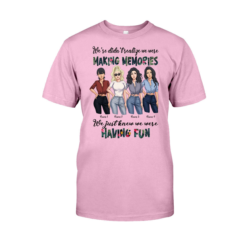 Besties Having Fun Making Memories - Personalized T-shirt and Hoodie