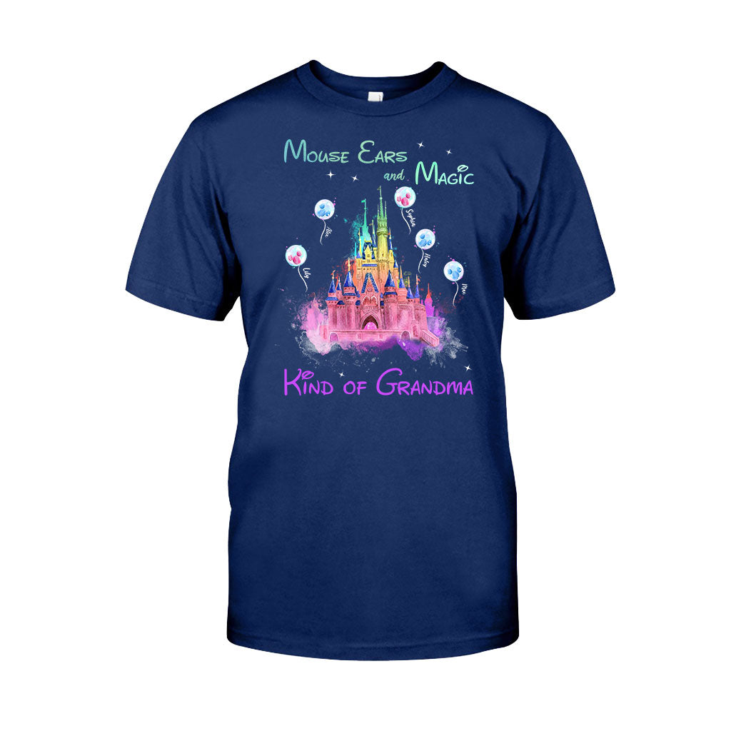 Mouse Ears And Magic Kind Of Grandma - Personalized Mouse T-shirt and Hoodie
