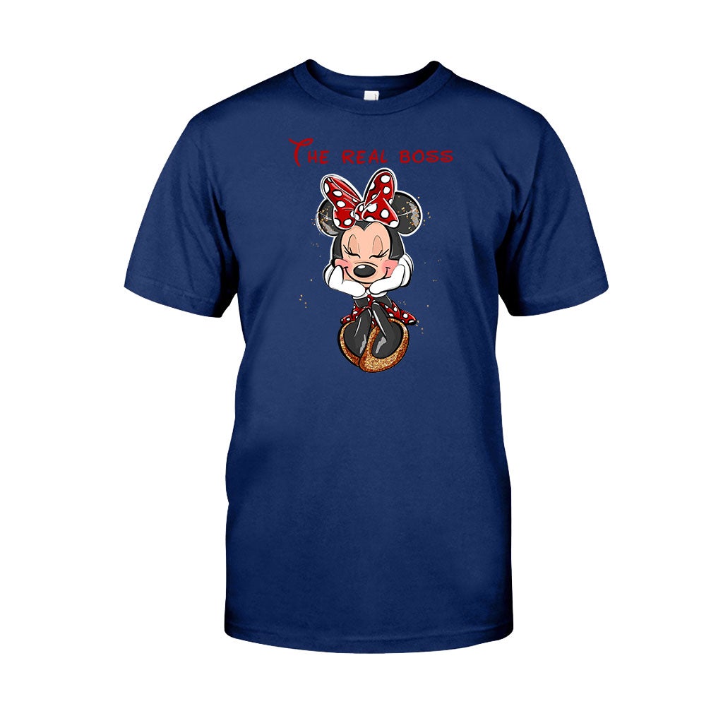 The Boss The Real Boss - Personalized Mouse T-shirt and Hoodie