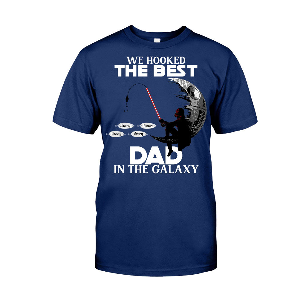 Hooked On Being Papa - Personalized Father's Day Fishing T-shirt and Hoodie