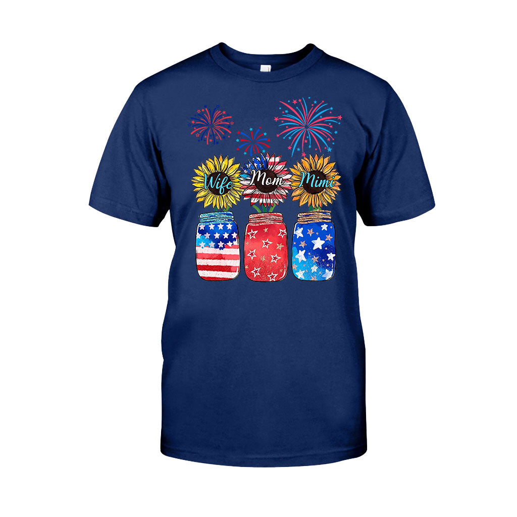 Wife Mom Grandma - Personalized Independence Day T-shirt and Hoodie