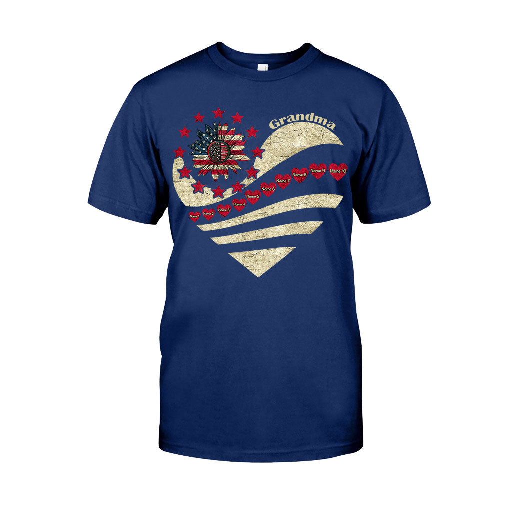 Grandma - Personalized Independence Day T-shirt and Hoodie