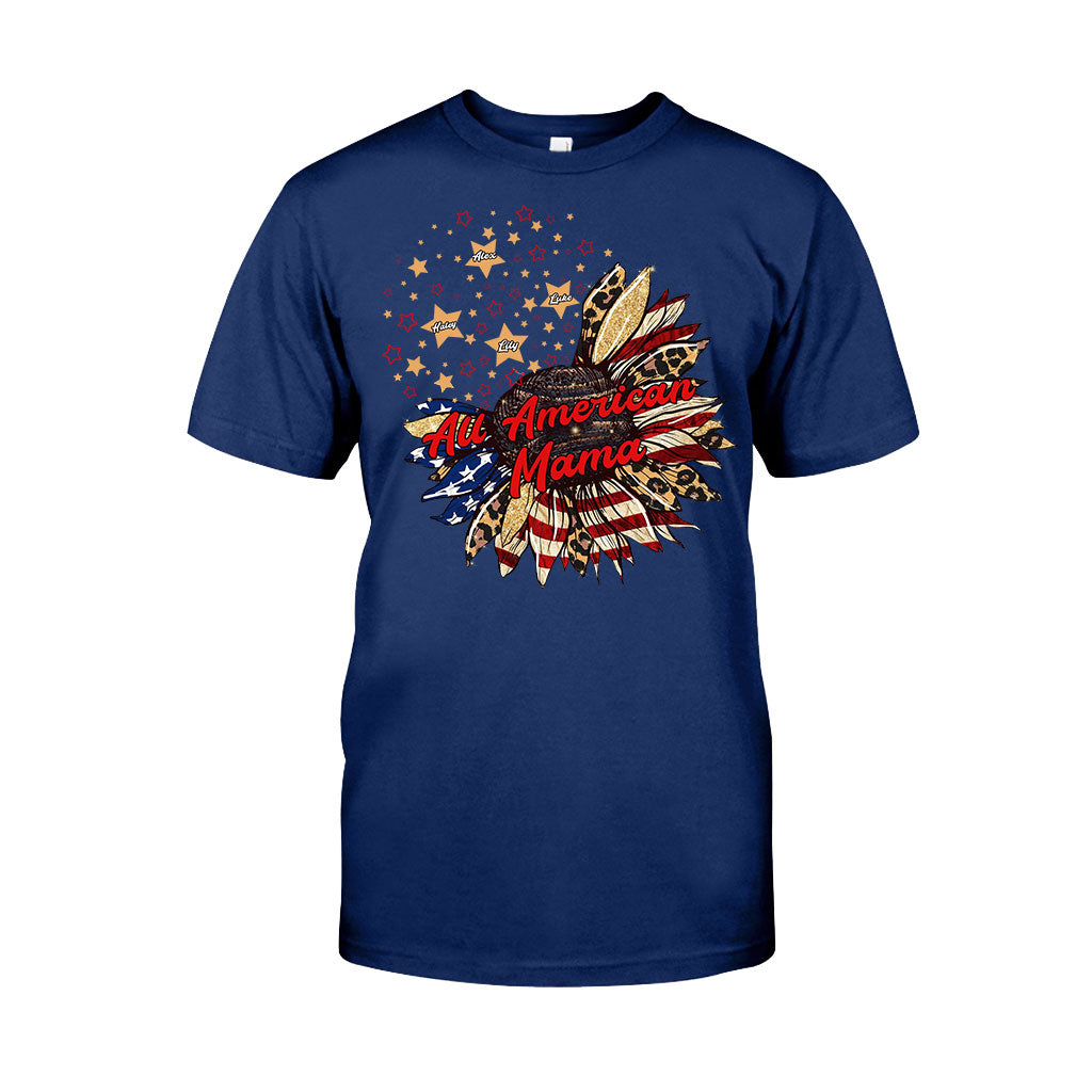 Nana's Flower - Personalized Independence Day T-shirt and Hoodie