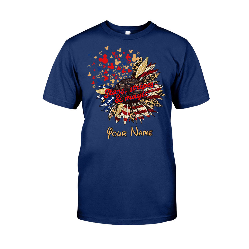 Stars Stripes And Magic - Personalized Independence Day Mouse T-shirt and Hoodie