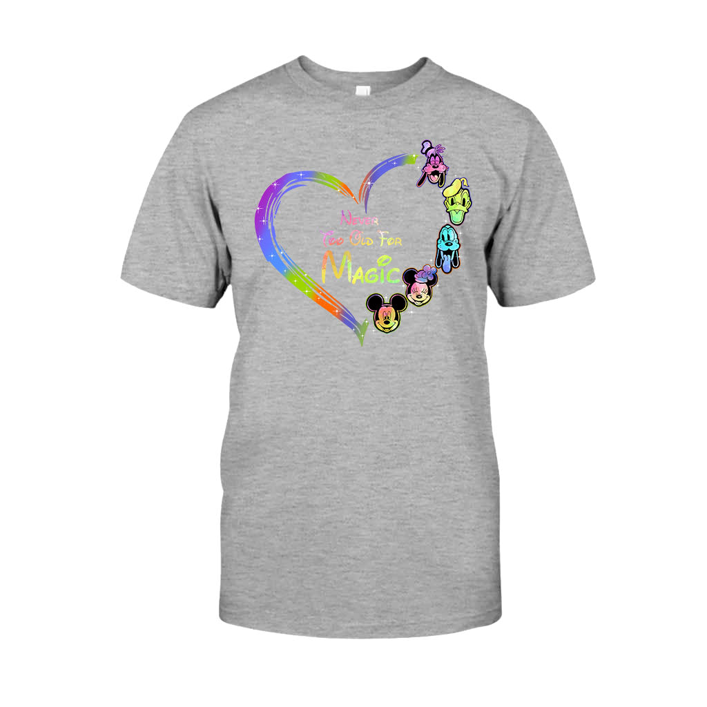 Never Too Old For Magic - Personalized Mouse T-shirt and Hoodie