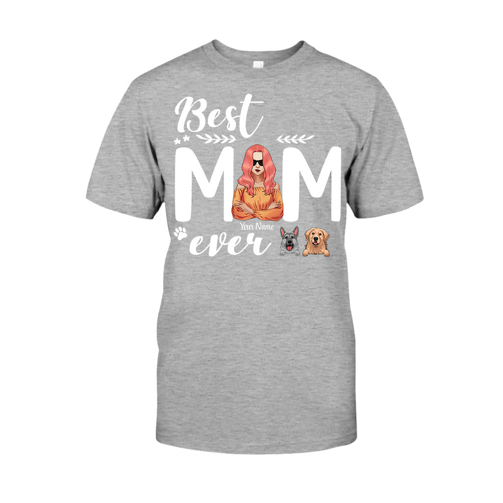 Best Dog Mom Ever - Personalized T-shirt and Hoodie