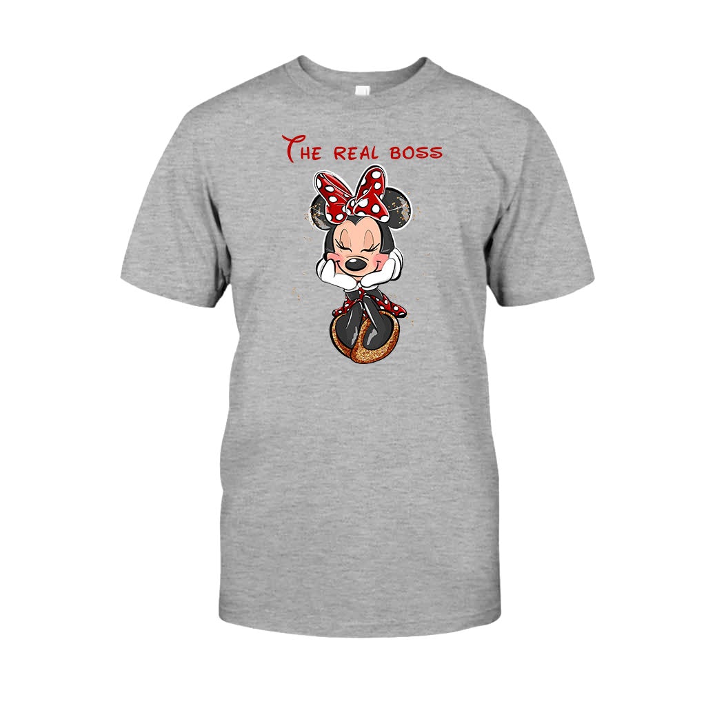 The Boss The Real Boss - Personalized Mouse T-shirt and Hoodie