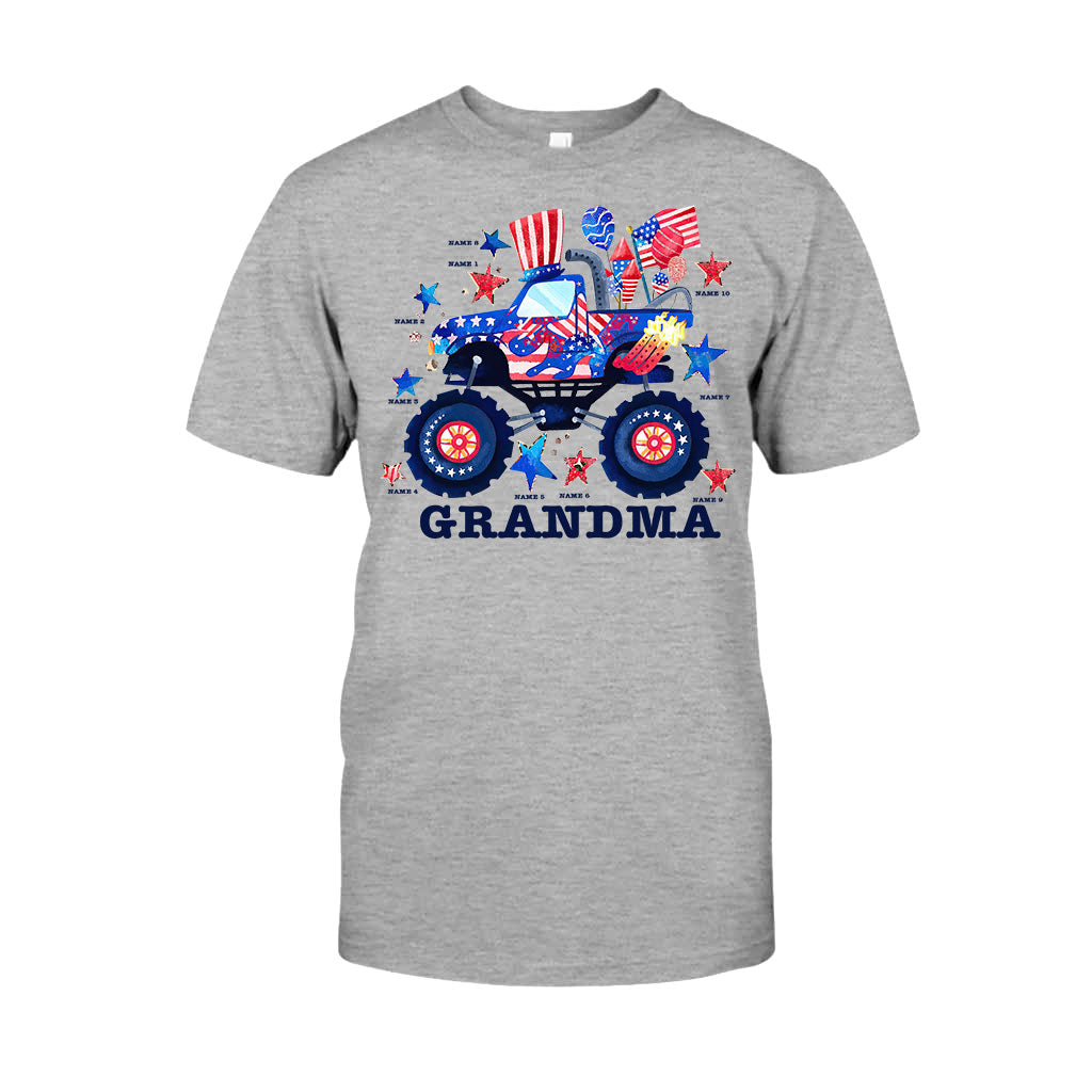 Grandma - Personalized Independence Day T-shirt and Hoodie