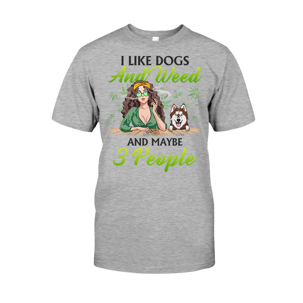 Dogs And Stoner Lover - Personalized Weed T-shirt and Hoodie