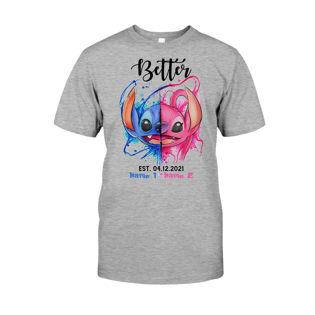 Better Together - Personalized Couple Ohana T-shirt and Hoodie