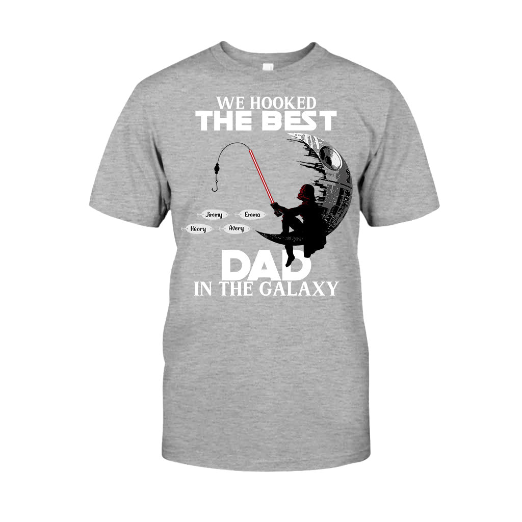 Hooked On Being Papa - Personalized Father's Day Fishing T-shirt and Hoodie