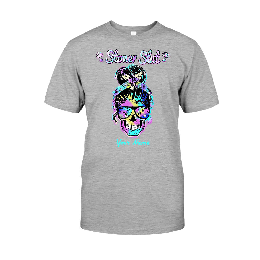Stoner Skull - Personalized Weed T-shirt and Hoodie