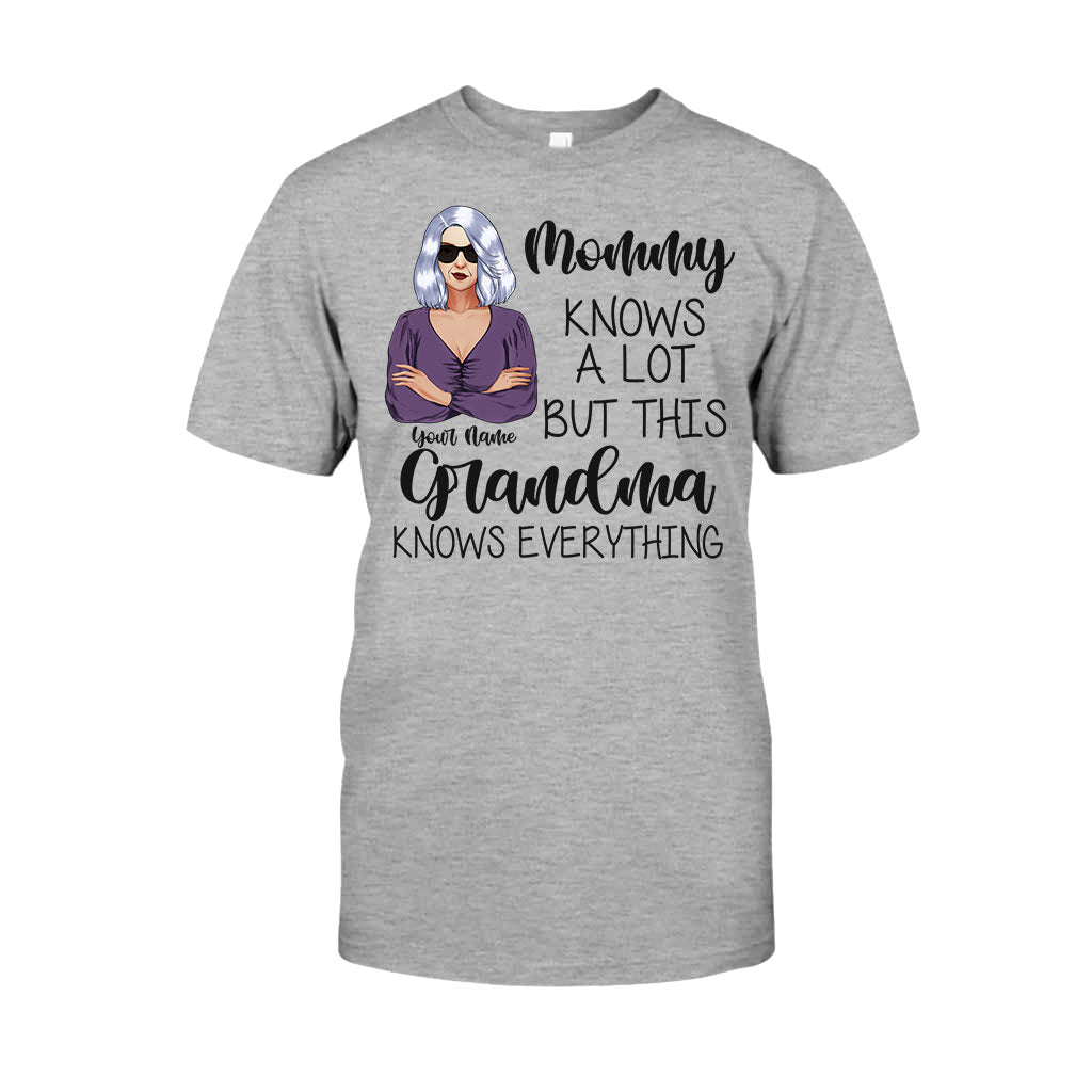 Grandma Knows Everything - Personalized Mother's Day T-shirt and Hoodie