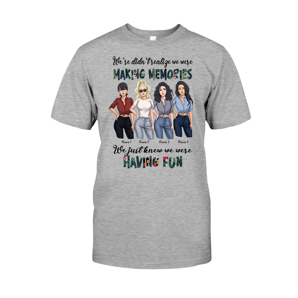 Besties Having Fun Making Memories - Personalized T-shirt and Hoodie