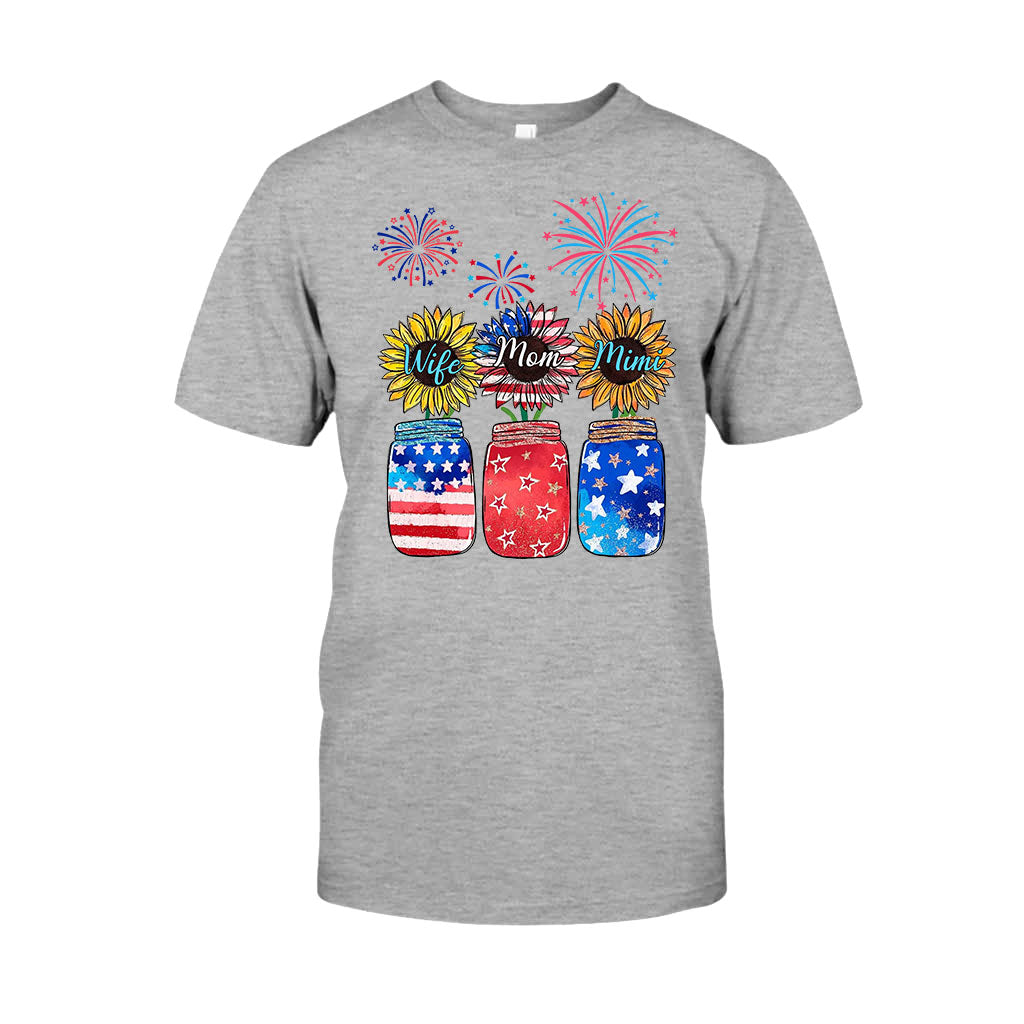 Wife Mom Grandma - Personalized Independence Day T-shirt and Hoodie