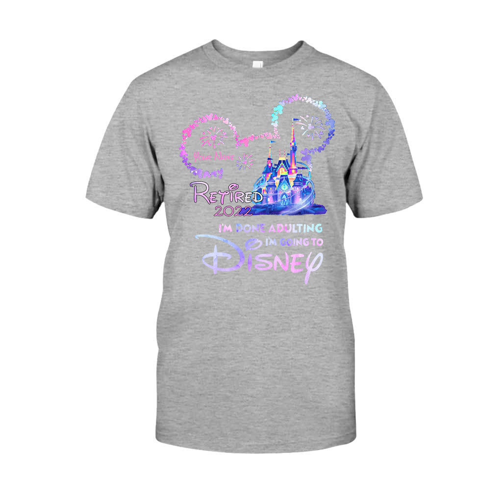 I'm Done Adulting - Personalized Mouse T-shirt and Hoodie