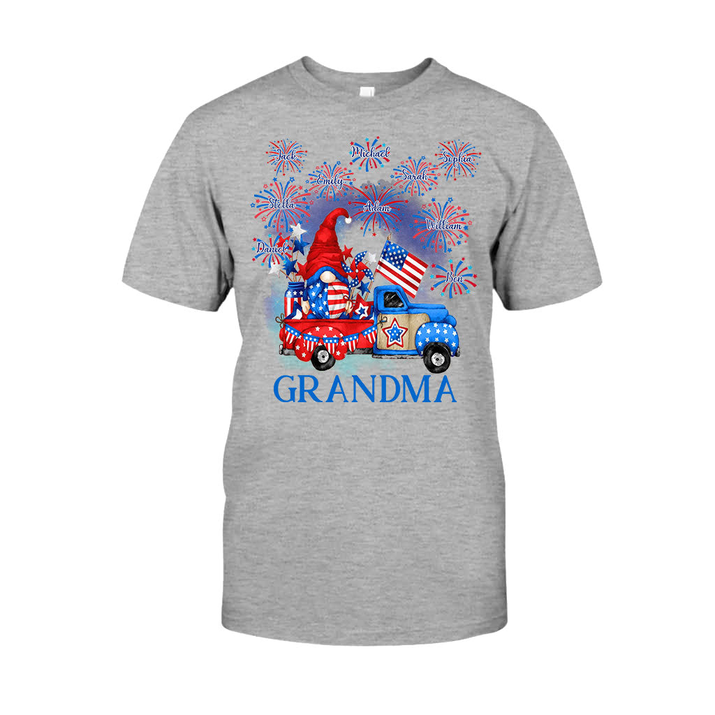 Grandma - Personalized Independence Day T-shirt and Hoodie