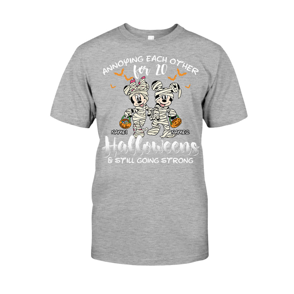 Annoying Each Other - Personalized Halloween Mouse T-shirt and Hoodie