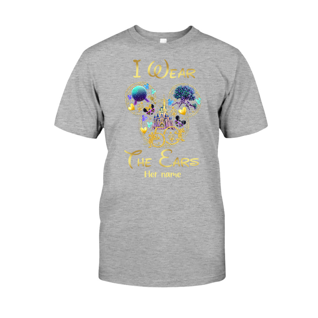 I Wear The Ears I Buy The Beers - Personalized Mouse T-shirt and Hoodie