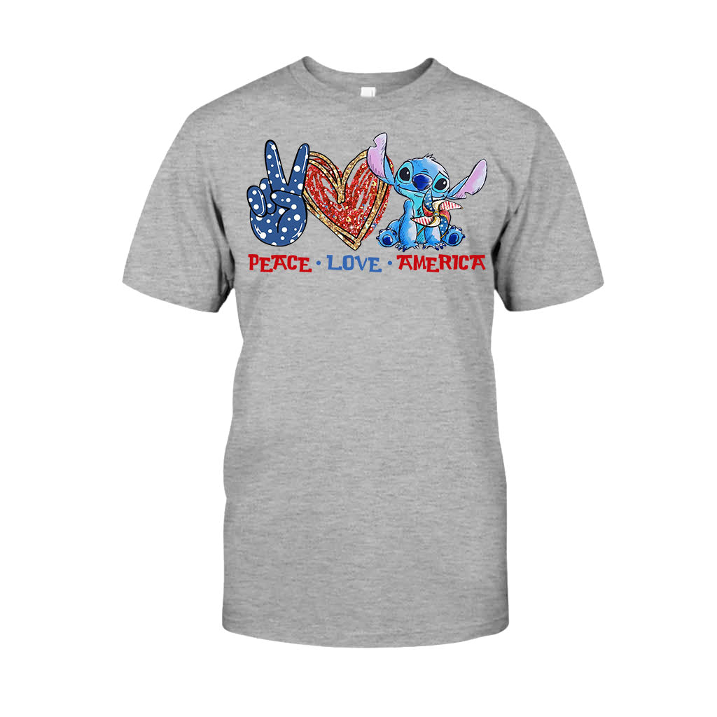 Peace Love - Independence Day Ohana T-shirt and Hoodie