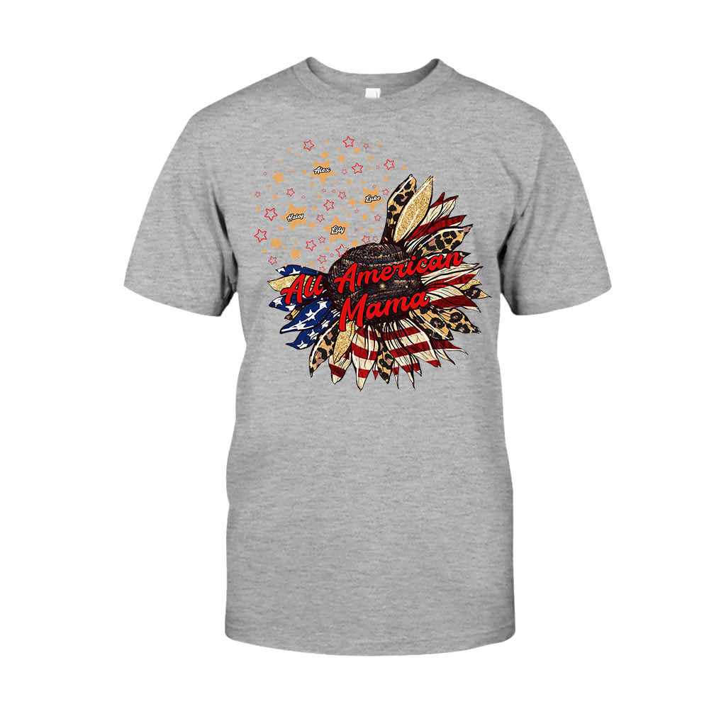Nana's Flower - Personalized Independence Day T-shirt and Hoodie