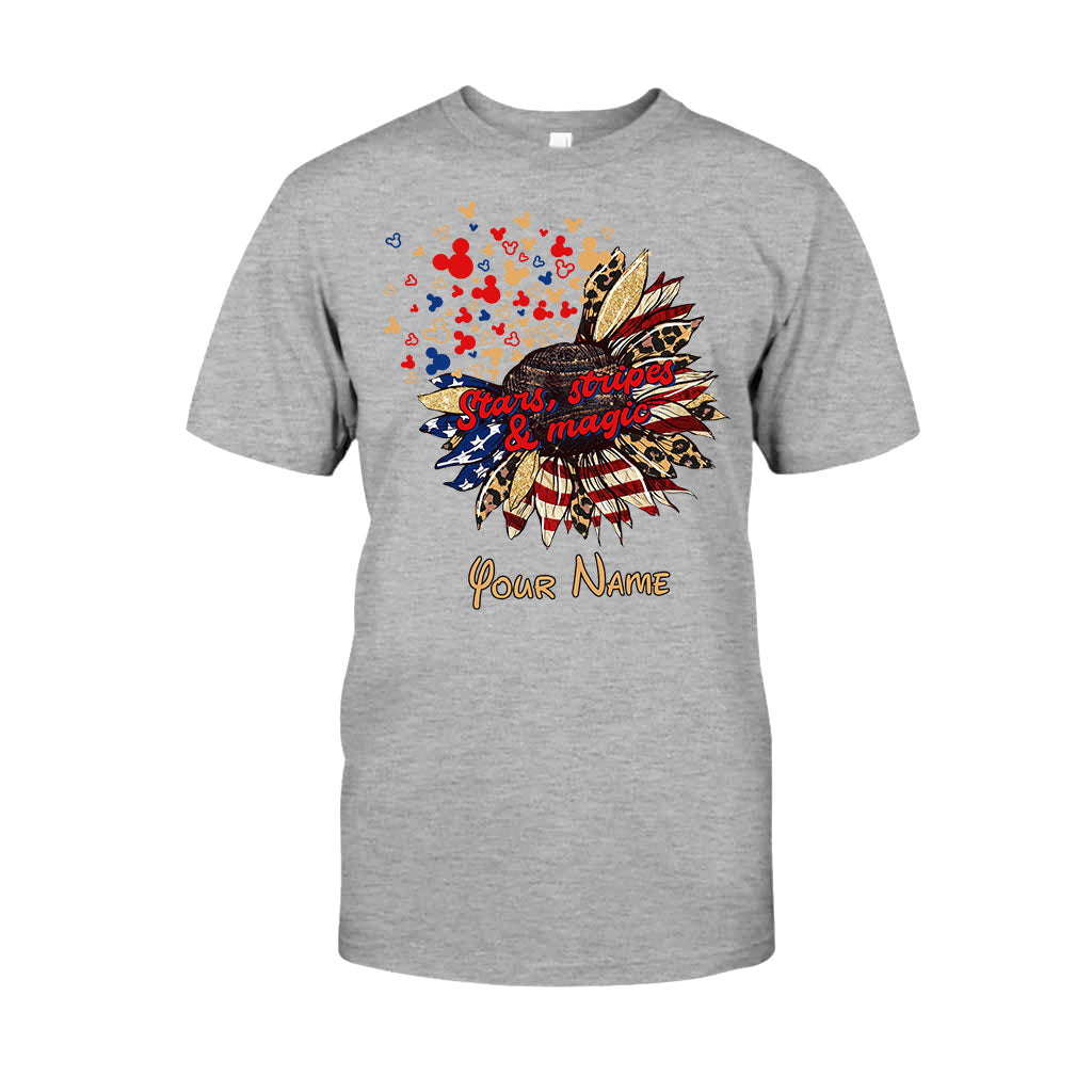Stars Stripes And Magic - Personalized Independence Day Mouse T-shirt and Hoodie
