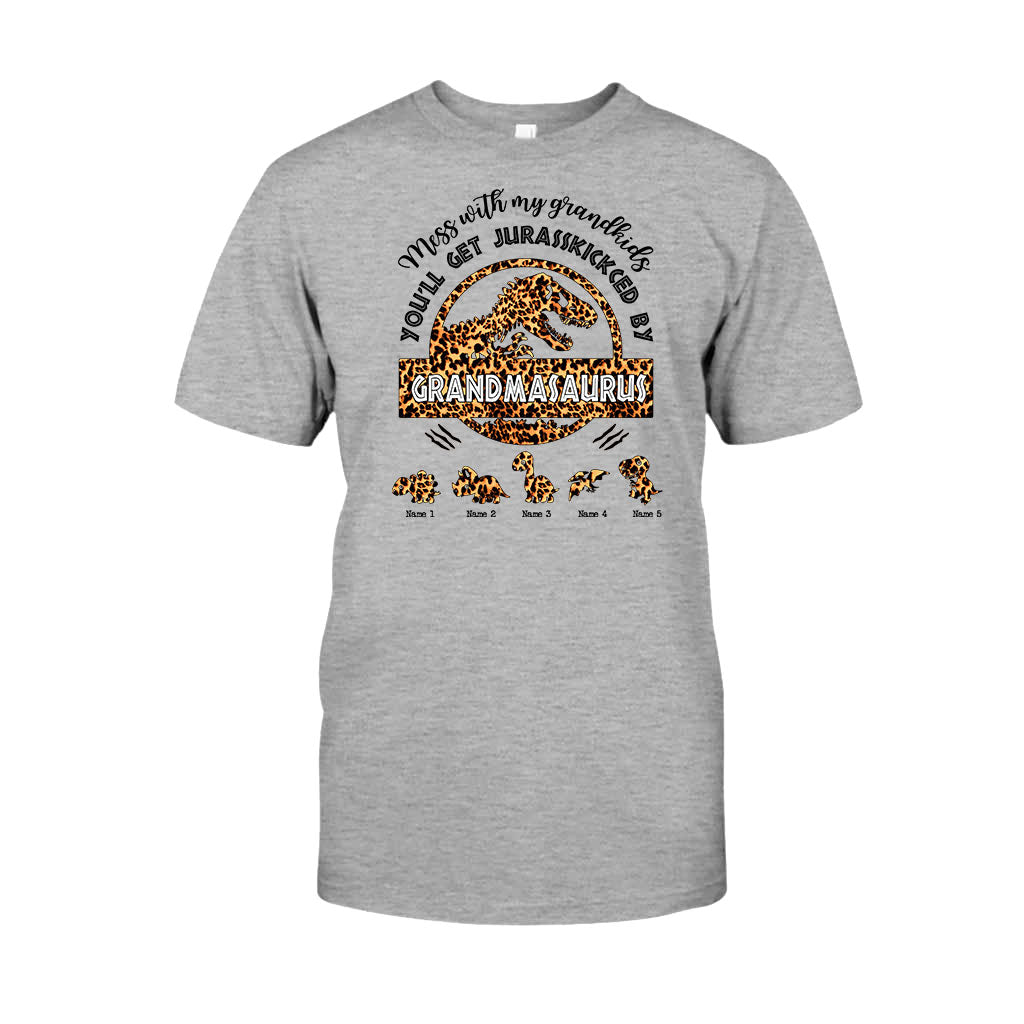 Don't Mess With Grandmasaurus - Personalized Mother's Day Grandma T-shirt and Hoodie