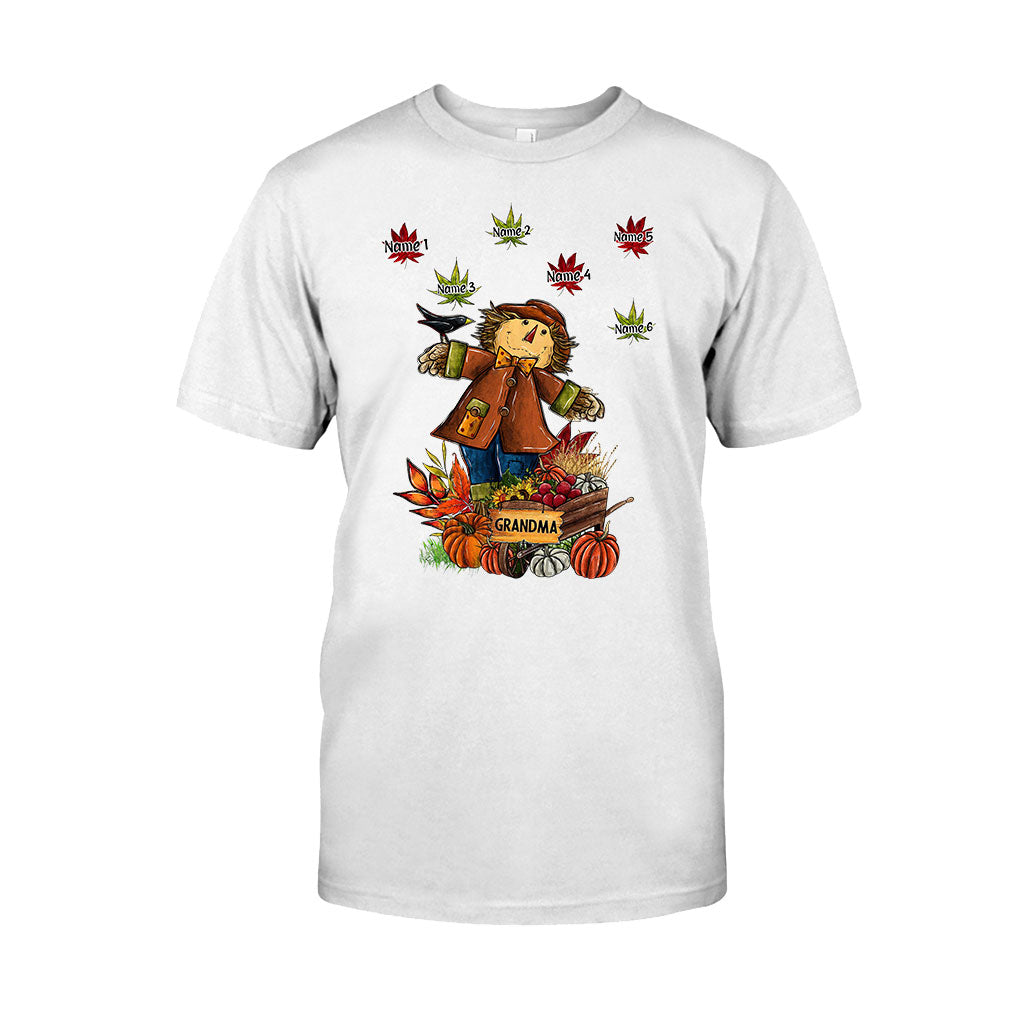 Grandma - Personalized Fall Grandma T-shirt and Hoodie