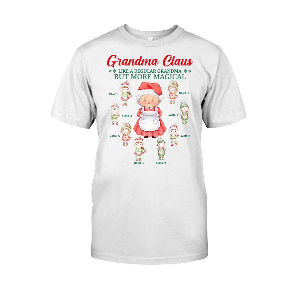 Grandma Claus - Personalized Christmas Grandma T-shirt and Hoodie