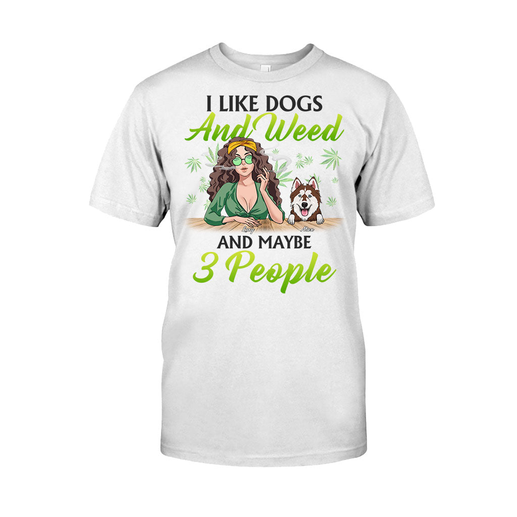Dogs And Stoner Lover - Personalized Weed T-shirt and Hoodie