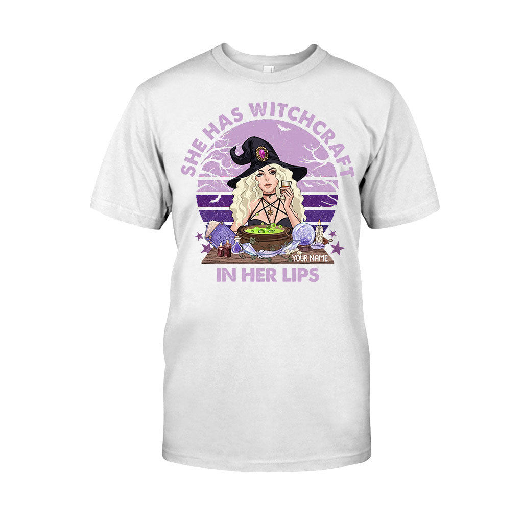 She Has Witchcraft In Her Lips - Personalized Witch T-shirt and Hoodie