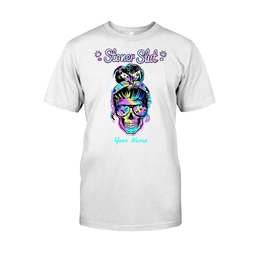 Stoner Skull - Personalized Weed T-shirt and Hoodie