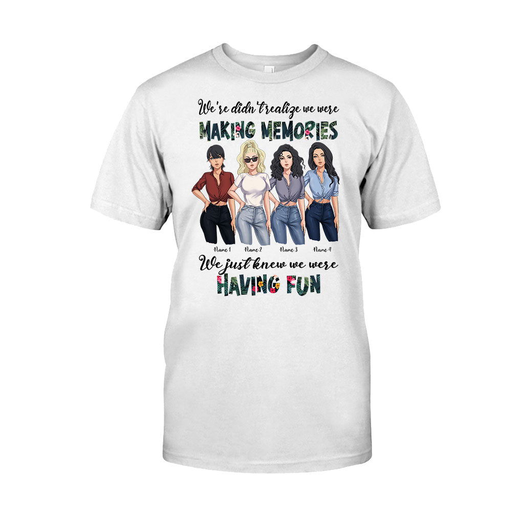 Besties Having Fun Making Memories - Personalized T-shirt and Hoodie