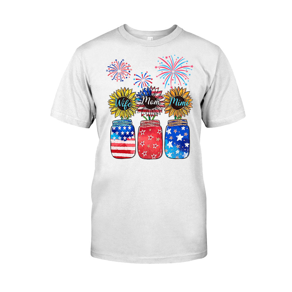 Wife Mom Grandma - Personalized Independence Day T-shirt and Hoodie