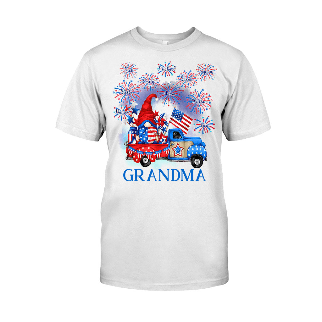 Grandma - Personalized Independence Day T-shirt and Hoodie