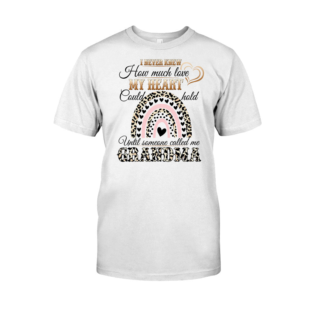 I Never Knew How Much Love My Heart - Personalized Mother's Day Grandma T-shirt and Hoodie