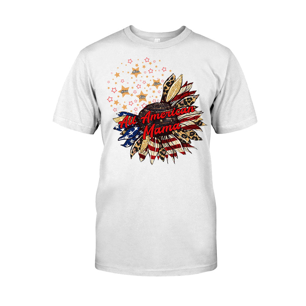 Nana's Flower - Personalized Independence Day T-shirt and Hoodie