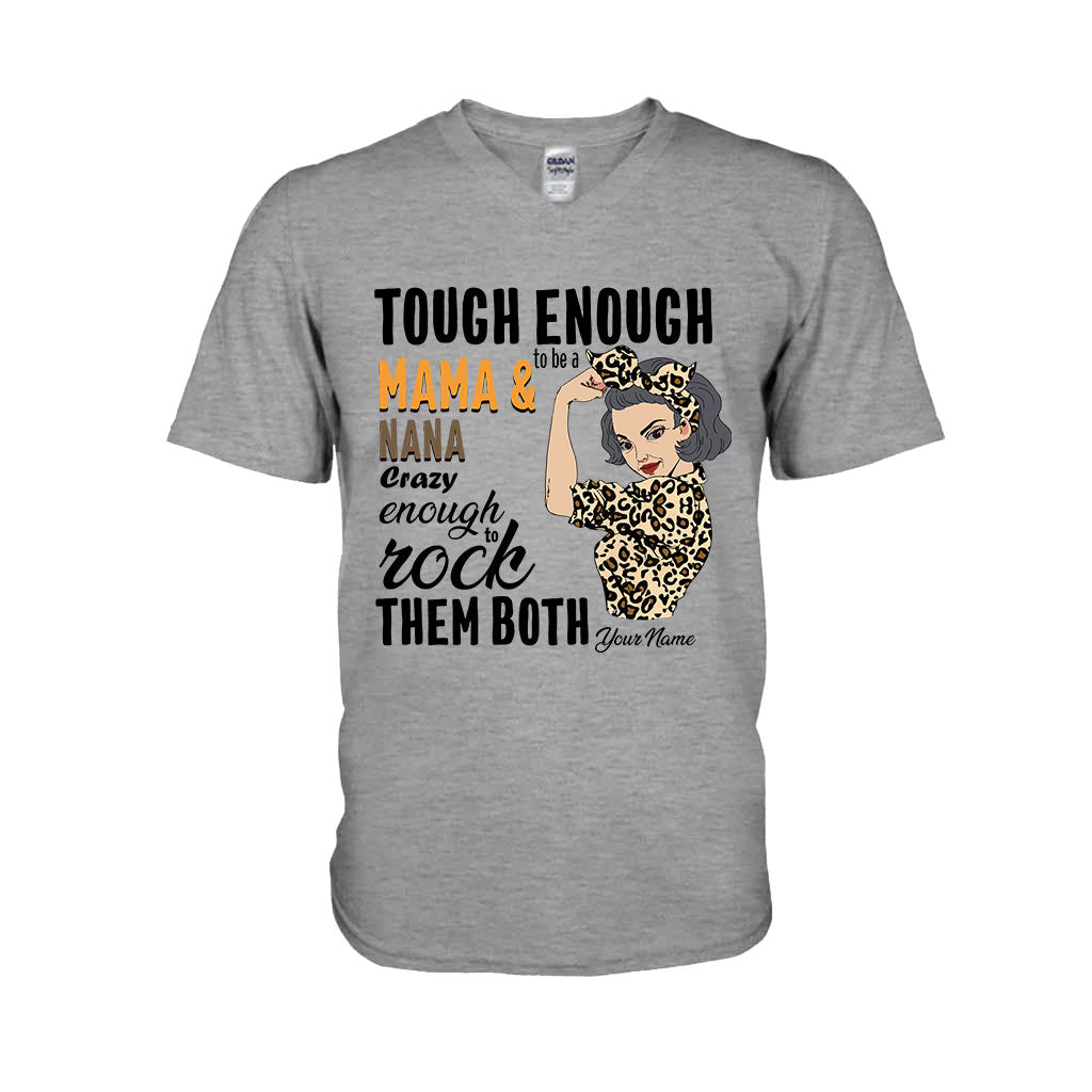 Tough Enough To Be A Mom And Grandma - Personalized T-shirt and Hoodie
