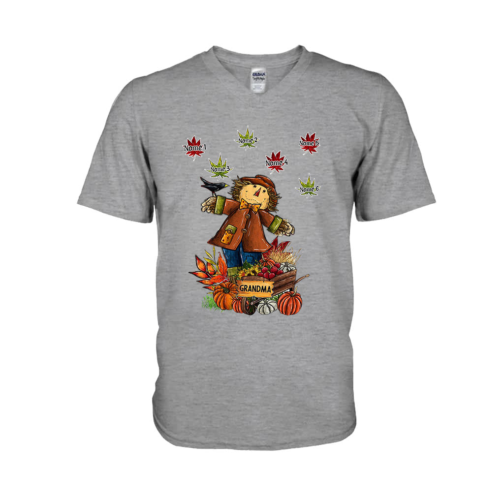 Grandma - Personalized Fall Grandma T-shirt and Hoodie