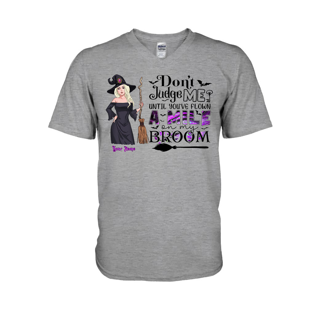 Don't Judge Me - Personalized Witch T-shirt and Hoodie