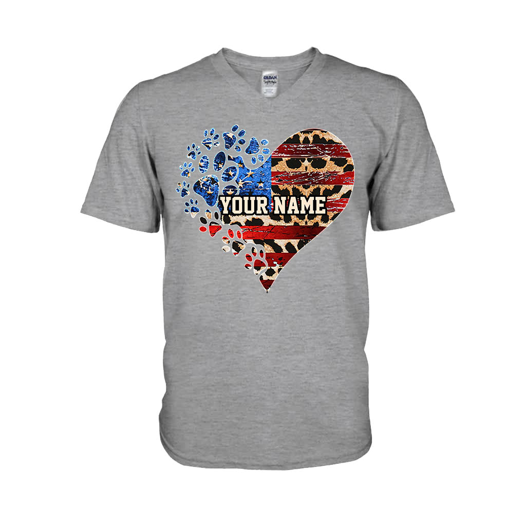 The July Cat Mom - Personalized Independence Day Dog T-shirt and Hoodie