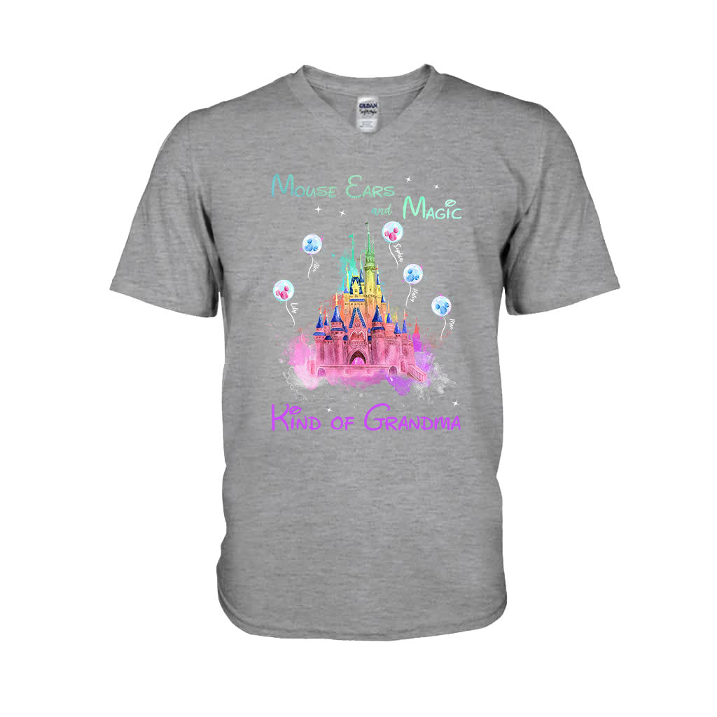 Mouse Ears And Magic Kind Of Grandma - Personalized Mouse T-shirt and Hoodie