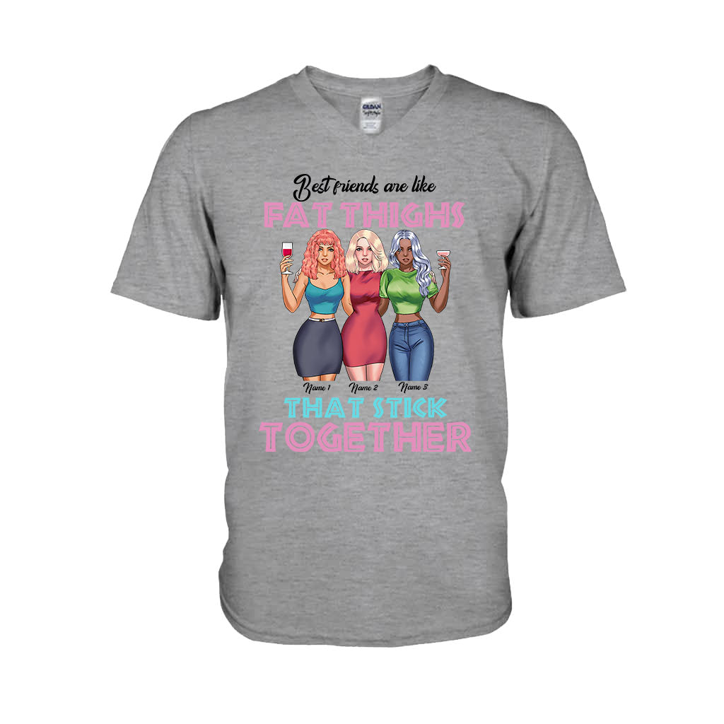 Best Friends Are Like Fat Thighs - Personalized Bestie T-shirt and Hoodie