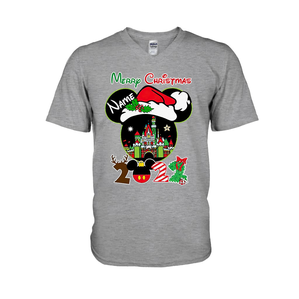 Merry Christmas - Personalized Mouse T-shirt and Hoodie