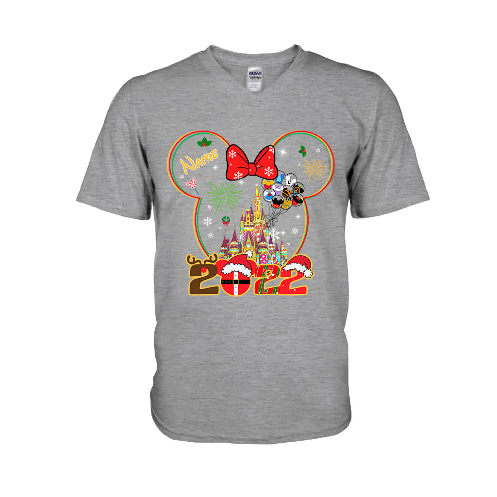 Merry Christmas - Personalized Christmas Mouse T-shirt and Hoodie