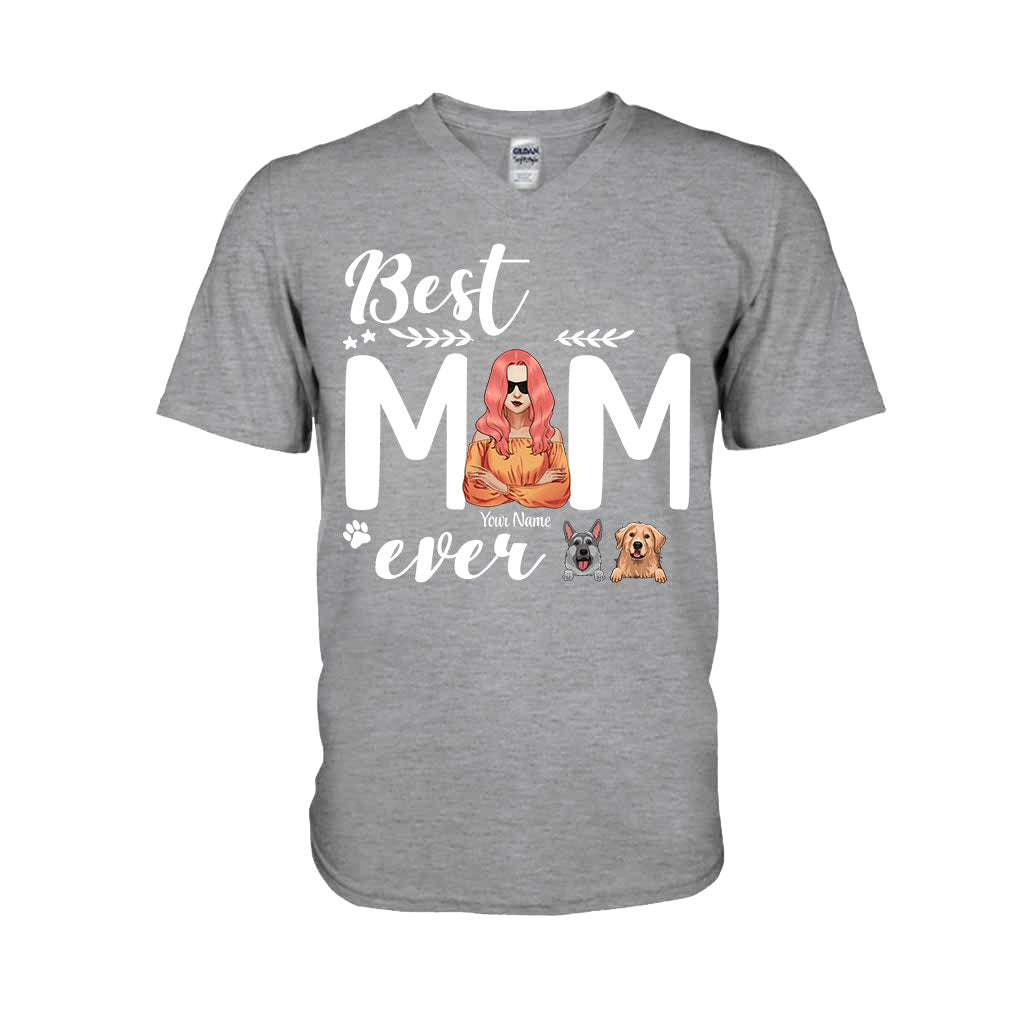 Best Dog Mom Ever - Personalized T-shirt and Hoodie
