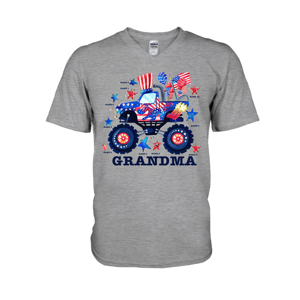 Grandma - Personalized Independence Day T-shirt and Hoodie